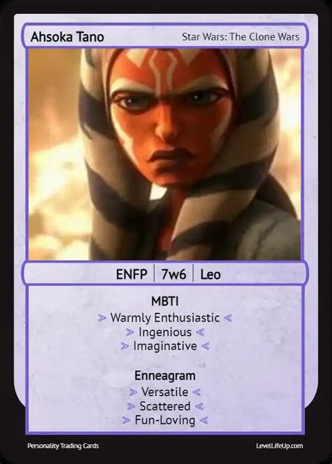 ahsoka personality type|ahsoka tano zodiac.